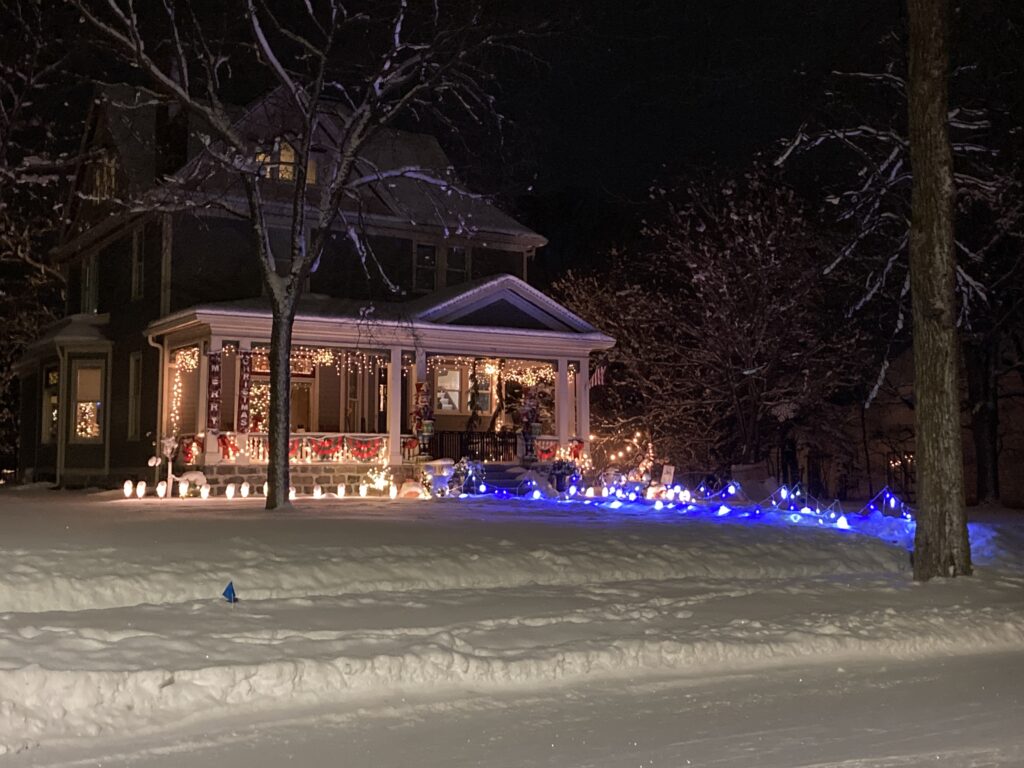 A stunning Christmas light display in an Alexandria MN neighborhood.